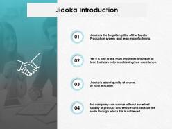 Jidoka introduction communication management ppt powerpoint presentation gallery example