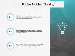 Jidoka problem solving technology marketing ppt powerpoint presentation gallery good