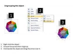 Jigsaw colorful diagram 7 stages powerpoint templates graphics slides 0712