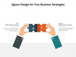 Jigsaw design for two business strategies