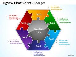 Jigsaw flowchart 6 diagram stages 10
