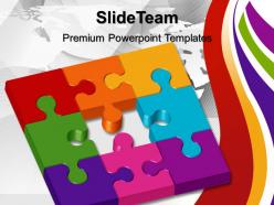 Jigsaw ppt powerpoint templates missing puzzle metaphor business slides