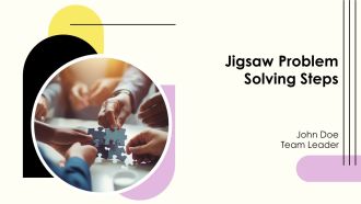 Jigsaw Problem Solving Steps PPT PowerPoint AT