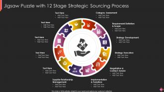 Jigsaw Puzzle With 12 Stage Strategic Sourcing Process
