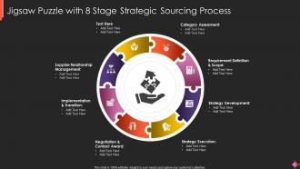 Jigsaw Puzzle With 8 Stage Strategic Sourcing Process