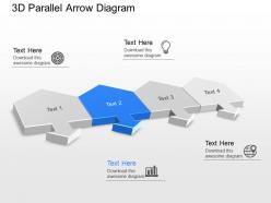Jj 3d parallel arrow diagram powerpoint template