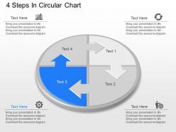 Jm 4 steps in circular chart powerpoint template