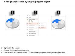 Jm 4 steps in circular chart powerpoint template