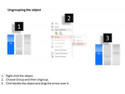 Jm three staged option text box diagram powerpoint template