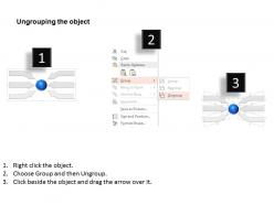 Jn three arrows communication process flow powerpoint template