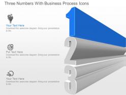 Jo three numbers with business process icons powerpoint template