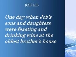 Job 1 13 the oldest brother house powerpoint church sermon