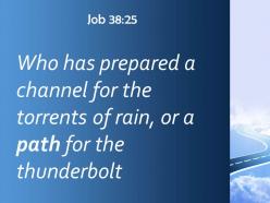 Job 38 25 and a path for the thunderstorm powerpoint church sermon