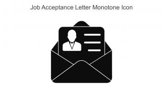 Job Acceptance Letter Monotone Icon In Powerpoint Pptx Png And Editable Eps Format