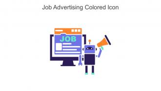 Job Advertising Colored Icon In Powerpoint Pptx Png And Editable Eps Format