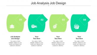 Job Analysis Job Design Ppt Powerpoint Presentation Gallery Ideas Cpb