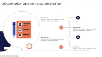 Job Application Registration Status Progress Icon