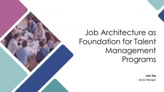 Job Architecture As Foundation For Talent Management Programs PPT Example AT