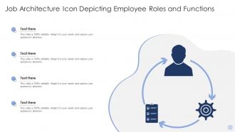 Job Architecture Icon Depicting Employee Roles And Functions