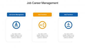 Job Career Management Ppt Powerpoint Presentation Pictures Model Cpb