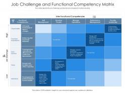Job challenge and functional competency matrix