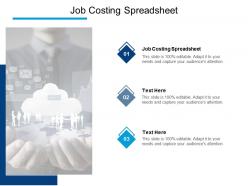 Job costing spreadsheet ppt powerpoint presentation inspiration ideas cpb