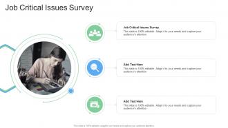 Job Critical Issues Survey In Powerpoint And Google Slides Cpb