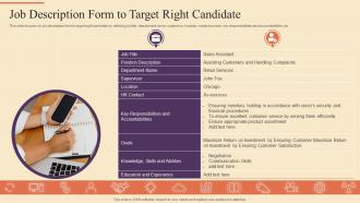 Job Description Form To Target Right Candidate Strategic Procedure For Social Media Recruitment
