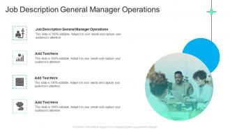 Job Description General Manager Operations In Powerpoint And Google Slides Cpb