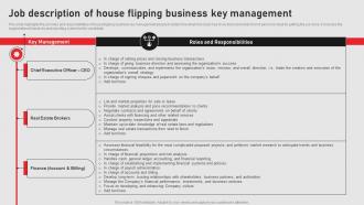 Job Description Of House Flipping Business Key Home Renovation Business Plan BP SS