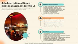 Job Description Of Liquor Store Management Discount Liquor Store Business Plan BP SS Unique Downloadable