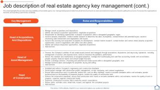 Job Description Of Real Estate Agency Key Real Estate Consultancy Business Plan BP SS Pre designed Ideas