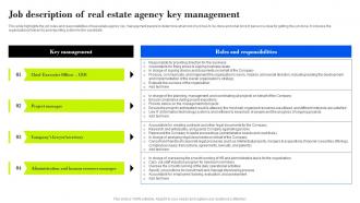 Job Description Of Real Estate Agency Property Management Company Business Plan BP SS