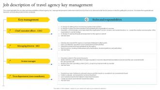 Job Description Of Travel Agency Key Adventure Travel Company Business Plan BP SS
