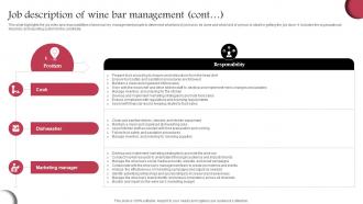 Job Description Of Wine Bar Management Wine Cellar Business Plan BP SS Unique Appealing