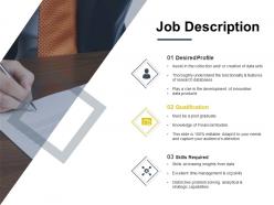 Job description qualification ppt powerpoint presentation summary graphics download
