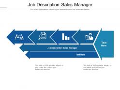 Job description sales manager ppt powerpoint presentation icon layout cpb