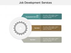 Job development services ppt powerpoint presentation gallery aids cpb