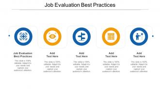 Job Evaluation Best Practices Ppt Powerpoint Presentation Pictures Influencers Cpb