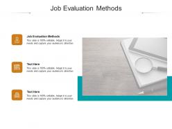 Job evaluation methods ppt powerpoint presentation pictures styles cpb