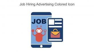 Job Hiring Advertising Colored Icon In Powerpoint Pptx Png And Editable Eps Format