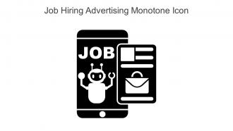 Job Hiring Advertising Monotone Icon In Powerpoint Pptx Png And Editable Eps Format