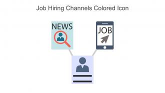 Job Hiring Channels Colored Icon In Powerpoint Pptx Png And Editable Eps Format