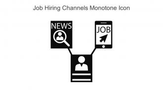 Job Hiring Channels Monotone Icon In Powerpoint Pptx Png And Editable Eps Format