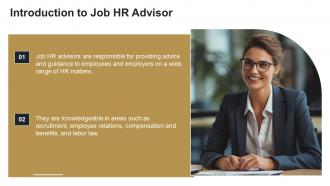 Job HR Advisor Powerpoint Presentation And Google Slides ICP Adaptable Appealing