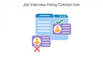 Job Interview Hiring Colored Icon In Powerpoint Pptx Png And Editable Eps Format