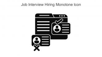 Job Interview Hiring Monotone Icon In Powerpoint Pptx Png And Editable Eps Format