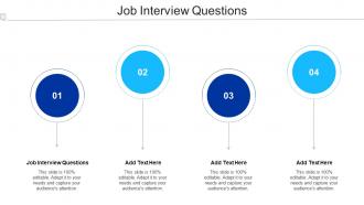 Job Interview Questions Ppt Powerpoint Presentation File Slides Cpb