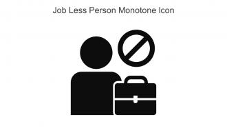 Job Less Person Monotone Icon In Powerpoint Pptx Png And Editable Eps Format