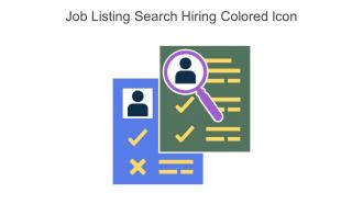 Job Listing Search Hiring Colored Icon In Powerpoint Pptx Png And Editable Eps Format